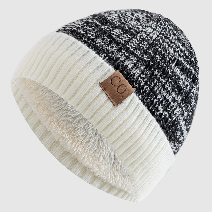 Men's Fold Cuff Knit Beanie | Insulated Acrylic Side