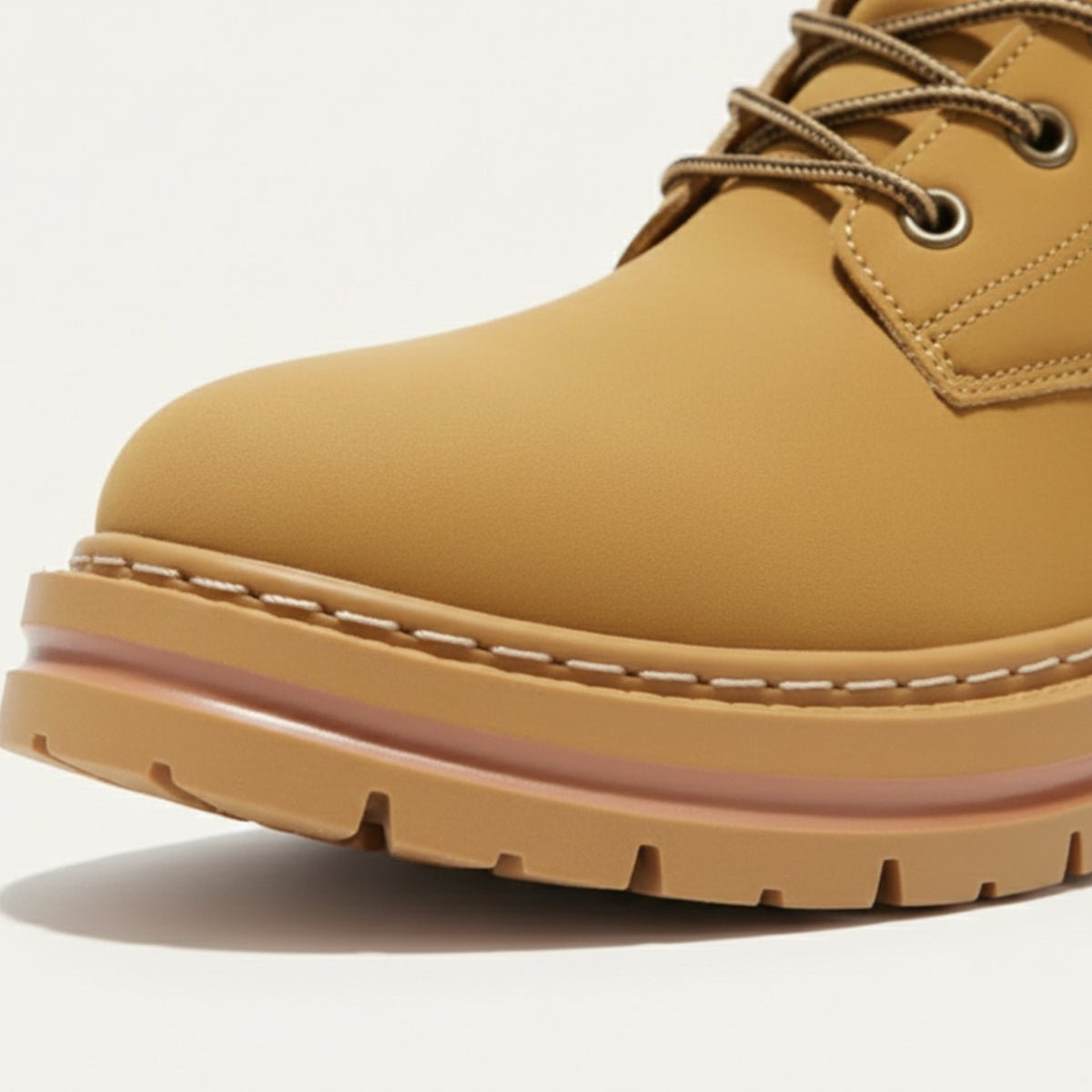 Men's Fur Lined Insulated Snow Boots | Chunky Lug Sole Detail