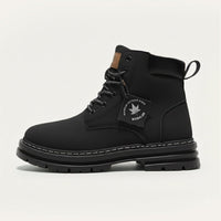 Men's Fur Lined Insulated Snow Boots | Chunky Lug Sole View 11