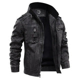 Men's Genuine Leather Jacket | Chest Pocket Classic Fit