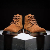 Men's Genuine Suede Boots | Lug Sole Ankle Detail