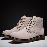 Men's Genuine Suede Boots | Lug Sole Ankle Full