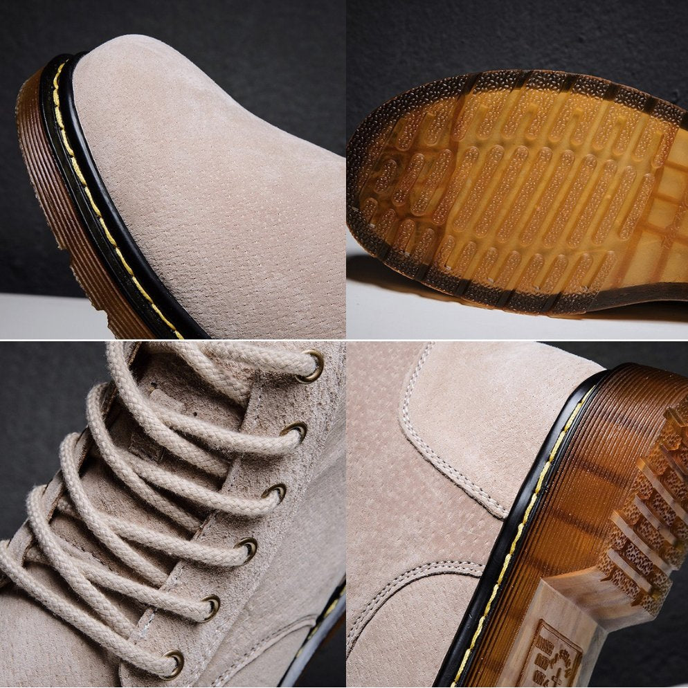 Men's Genuine Suede Boots | Lug Sole Ankle View 11