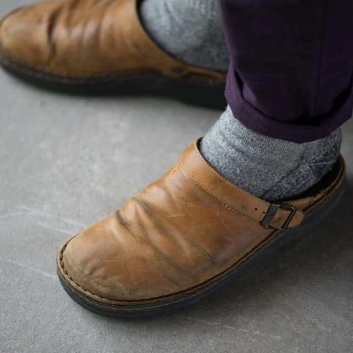 Men's Heel Strap Mules | Slip-On Back