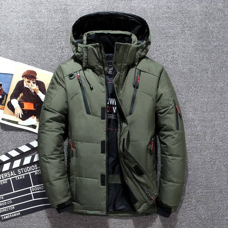 Men's Insulated Waterproof Parka | Multi-Zip Windproof Extreme Cold Side