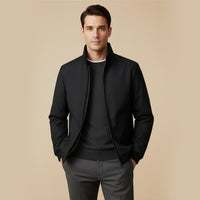 Men's Insulated Waterproof Winter Jacket | Stand Collar Thermal Coat Back