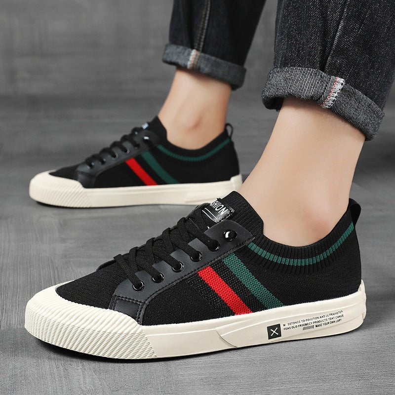 Men's Italiana Sneakers | Mesh Stripe Detail Full