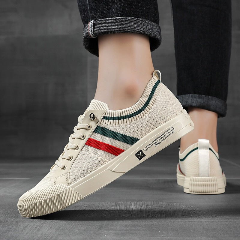 Men's Italiana Sneakers | Mesh Stripe Detail Side