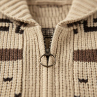 Men's Jacquard Button Up Shawl Collar Cardigan Sweater View 13