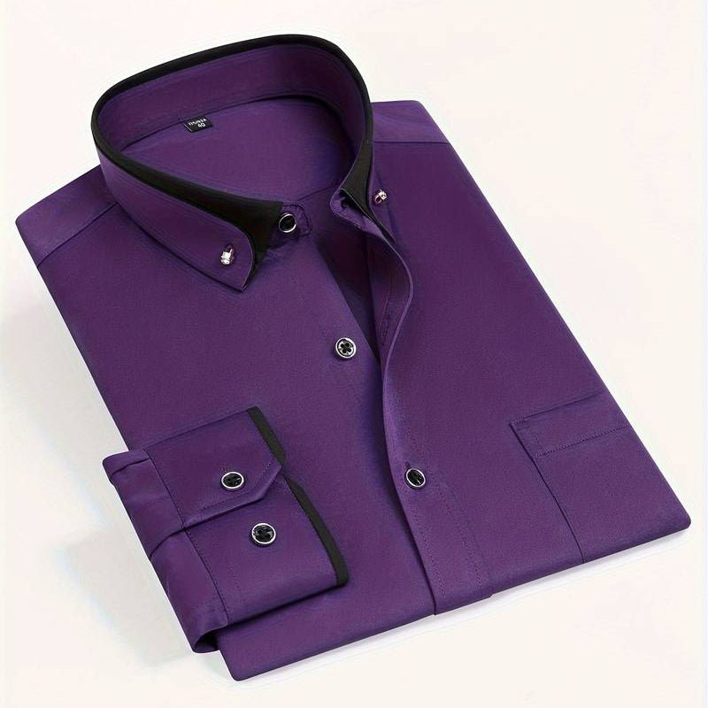 Men's L'Esprit Dress Shirt | Contrast Collar Side