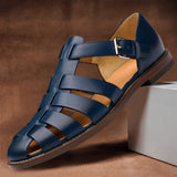 Men's Leather Fisherman Sandals | Multi-Strap