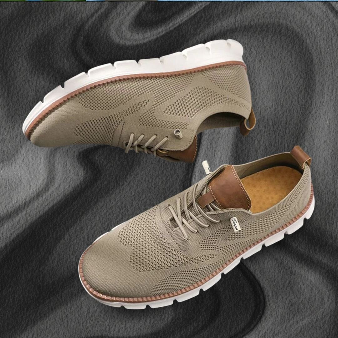 Men's Leather Orthopedic Walking Shoes Alternate