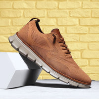 Men's Leather Orthopedic Walking Shoes Back