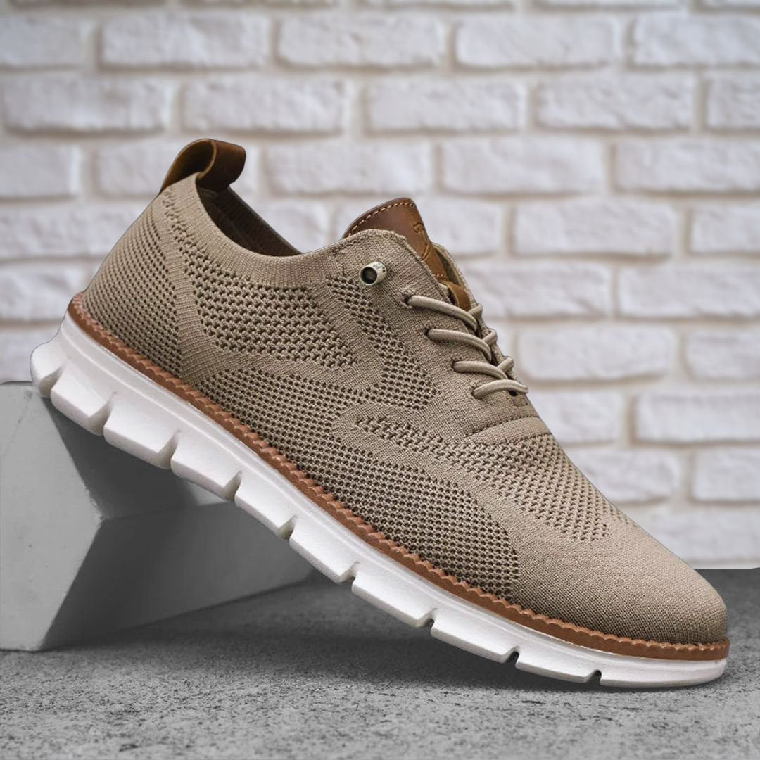 Men's Leather Orthopedic Walking Shoes Side