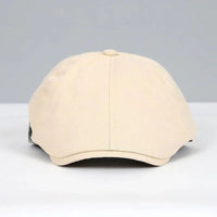 Men's Leather Strap Flat Cap | Adjustable Angle