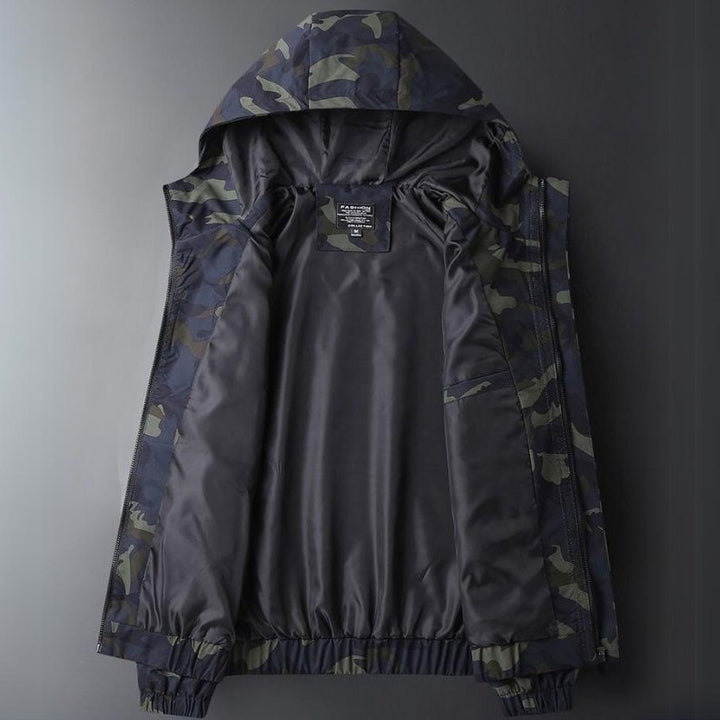 Men's Lightweight Camo Jacket | Wind Resistant Detail