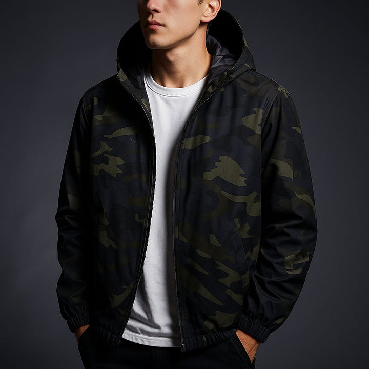 Men's Lightweight Camo Jacket | Wind Resistant Side
