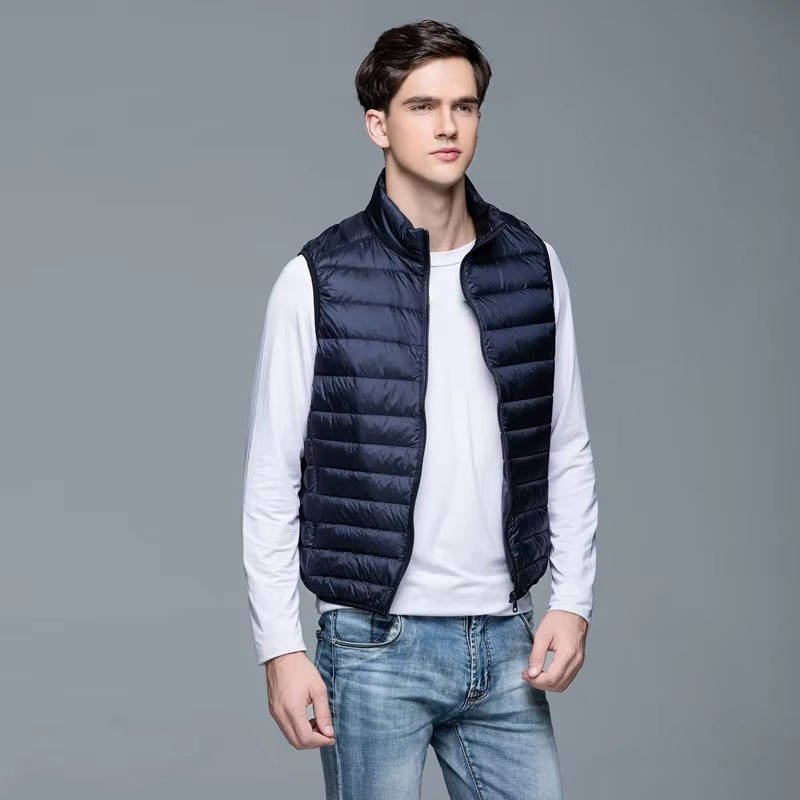 Men's Lightweight Packable Down Vest | Quilted Sleeveless Hero