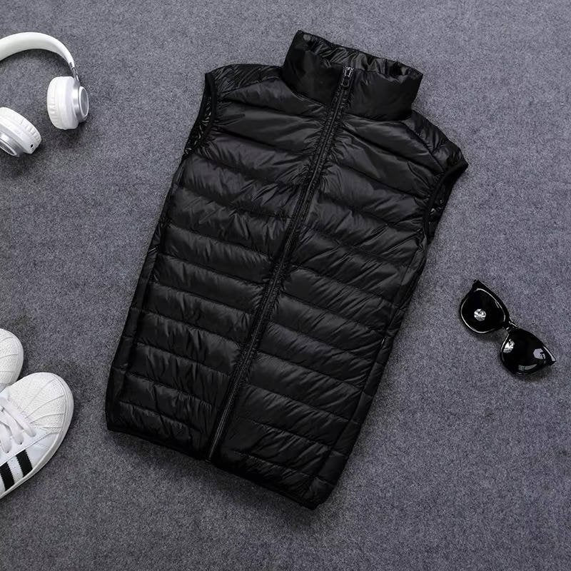 Men's Lightweight Packable Down Vest | Quilted Sleeveless Lifestyle