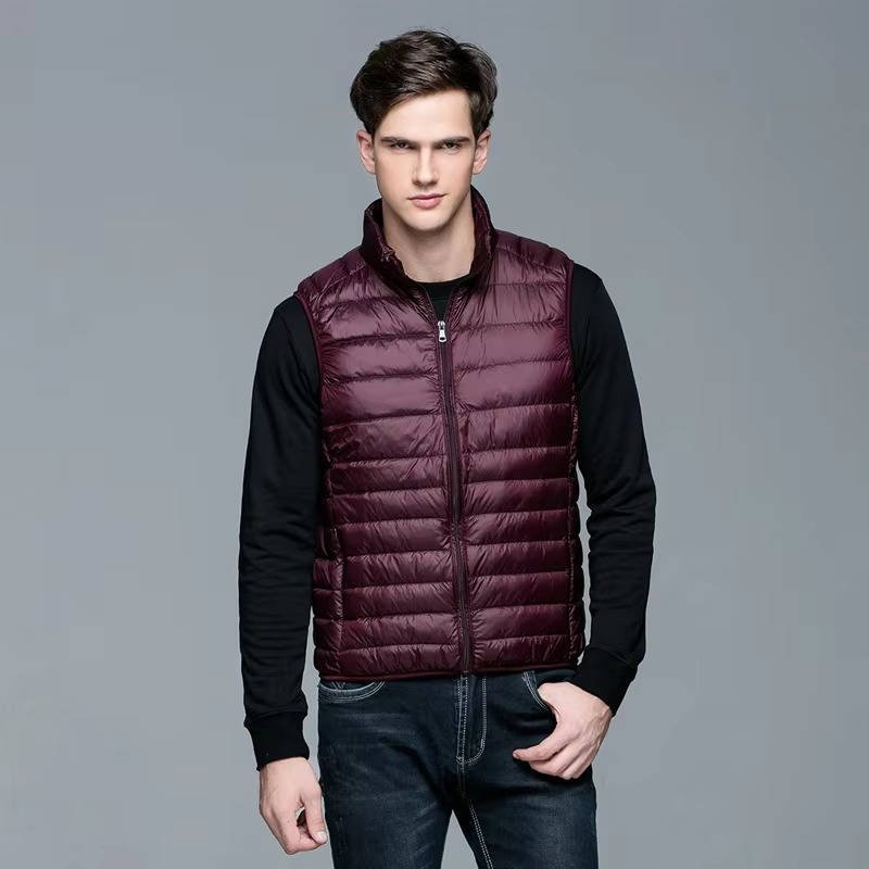 Men's Lightweight Packable Down Vest | Quilted Sleeveless View 13