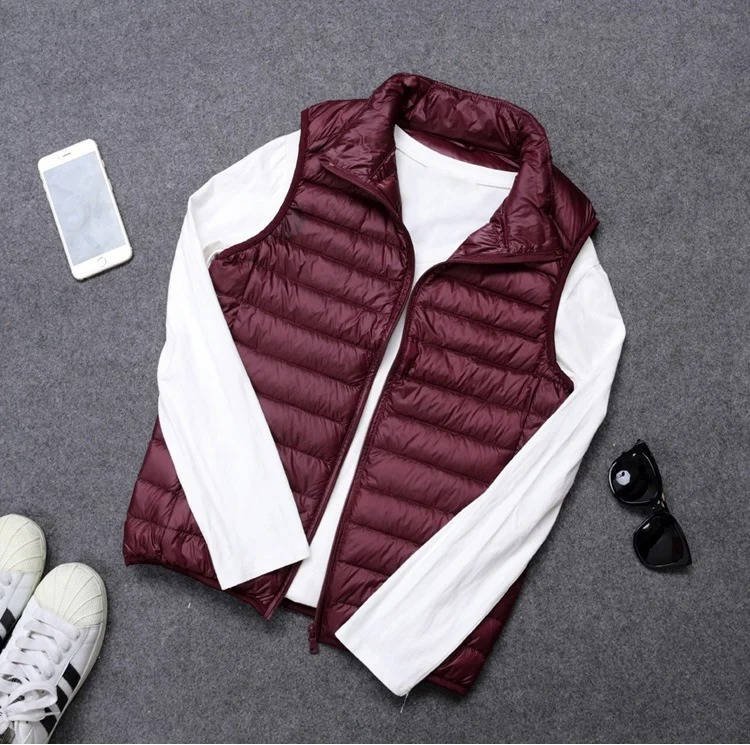 Men's Lightweight Packable Down Vest | Quilted Sleeveless View 14