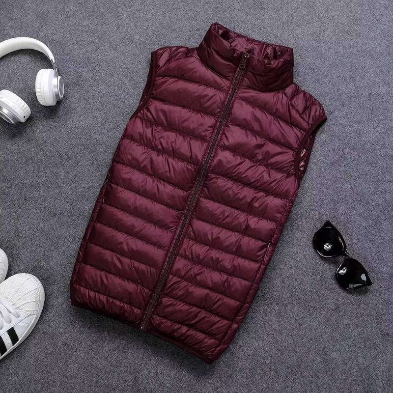 Men's Lightweight Packable Down Vest | Quilted Sleeveless View 15