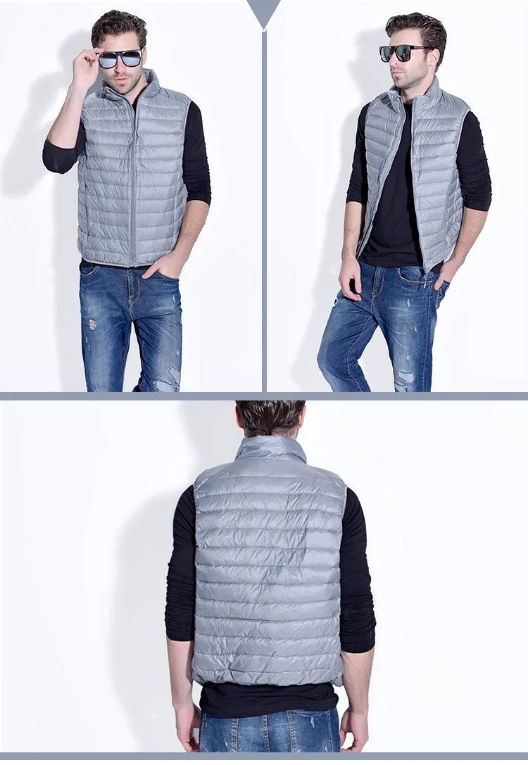 Men's Lightweight Packable Down Vest | Quilted Sleeveless View 18