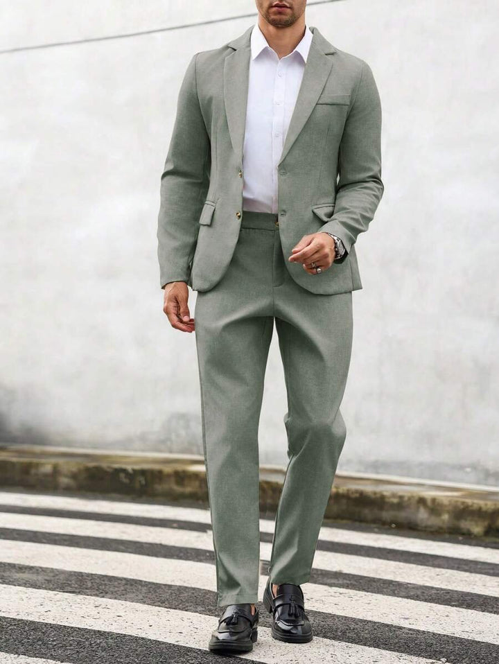 Men's Lightweight Summer Two Piece Set Back