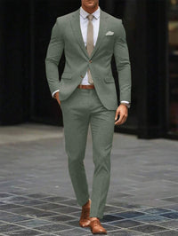 Men's Lightweight Summer Two Piece Set Detail