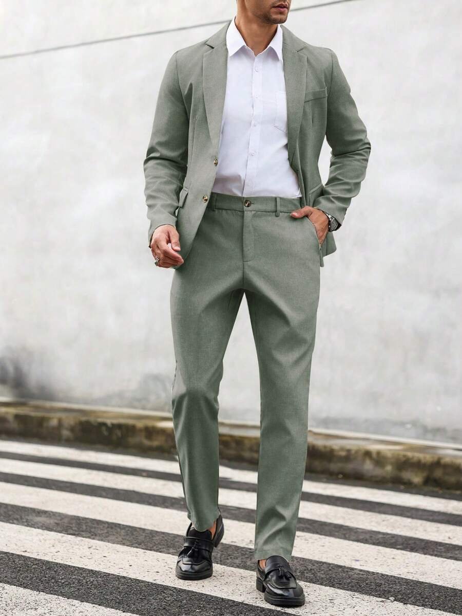 Men's Lightweight Summer Two Piece Set Side