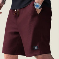 Men's Lightweight Summer Waffle Shorts Pants Full