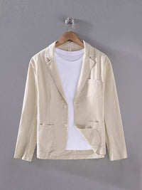 Men's Linen Blazer Jacket | Unstructured Summer Fit Hero