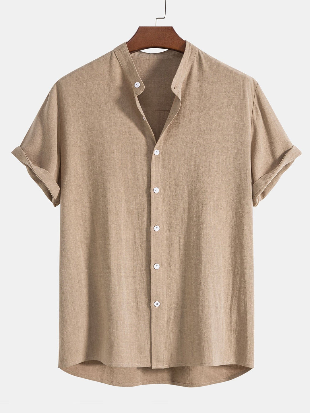 Men's Linen Shirt Pants Set | Rolled Cuffs Alternate