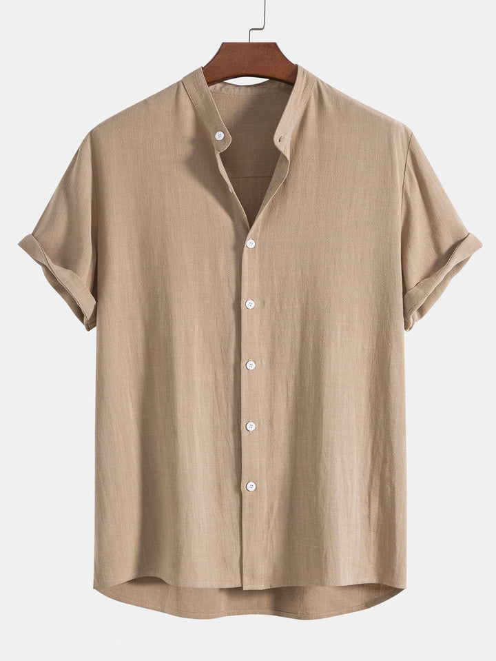 Men's Linen Shirt Pants Set | Rolled Cuffs Alternate