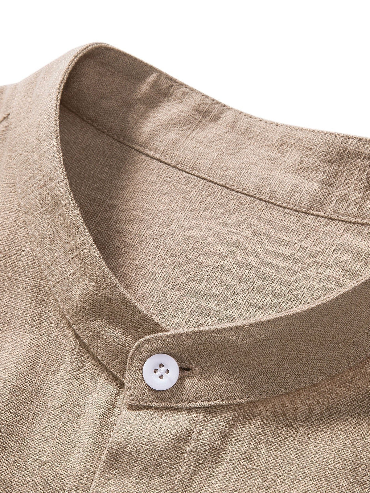Men's Linen Shirt Pants Set | Rolled Cuffs Back