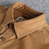 Men's Long Sleeve Shirt | Dual Chest Pocket Casual Detail