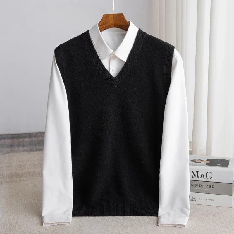 Men's Merino Wool Sweater Vest Alternate