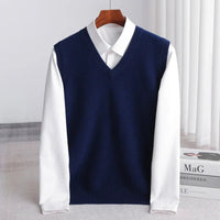 Men's Merino Wool Sweater Vest Angle