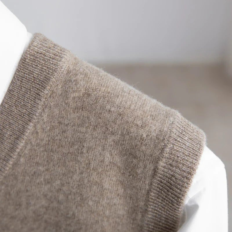 Men's Merino Wool Sweater Vest Back