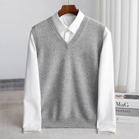 Men's Merino Wool Sweater Vest Full