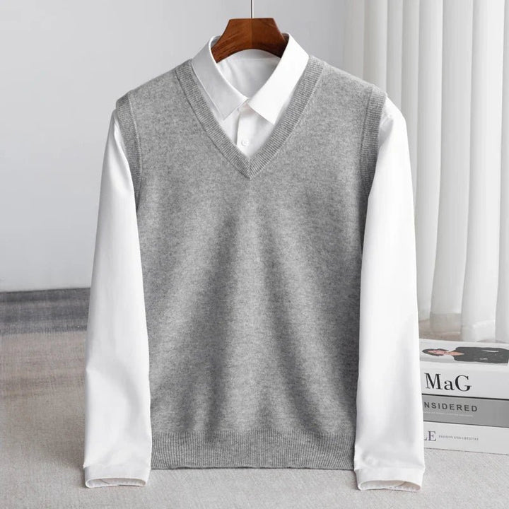 Men's Merino Wool Sweater Vest Full