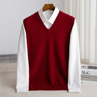 Men's Merino Wool Sweater Vest Lifestyle