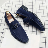 Men's Metal Buckle Loafers | Urban Back