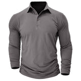 Men's Modern Longsleeve Polo | Contrast Inner Collar Smart Casual