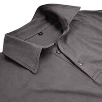 Men's Modern Longsleeve Polo | Contrast Inner Collar Smart Casual View 17