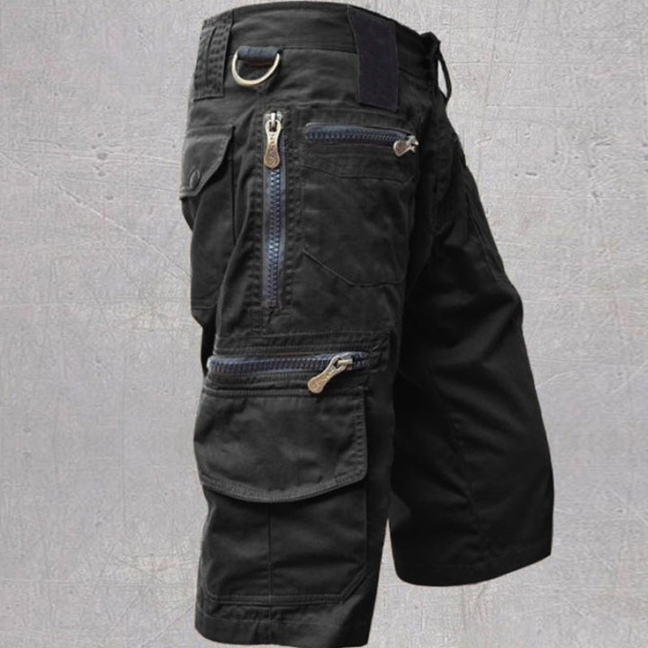 Men's Multi Pocket Cotton Shorts Pants Side