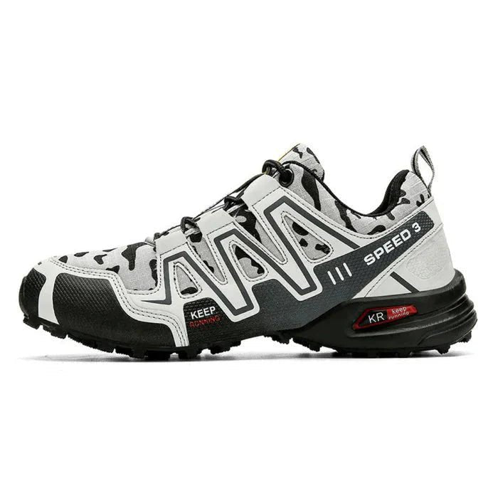 Men's Orthopedic Support Sneakers | Camo Cushioned Sole Close Up