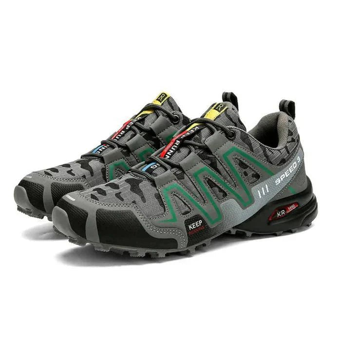 Men's Orthopedic Support Sneakers | Camo Cushioned Sole Detail