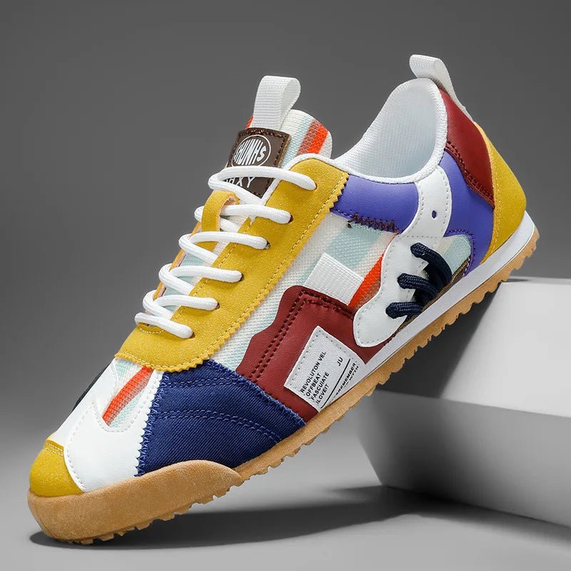 Men's Patchwork Utility Sneakers | Trail Street Detail