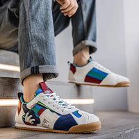 Men's Patchwork Utility Sneakers | Trail Street Side